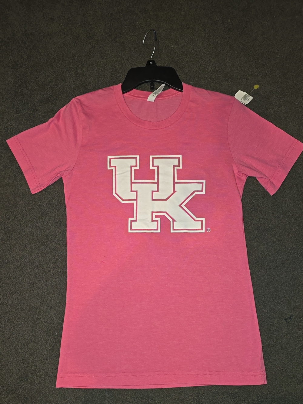Bella Canvas Pink UK Logo Short Sleeve Tee